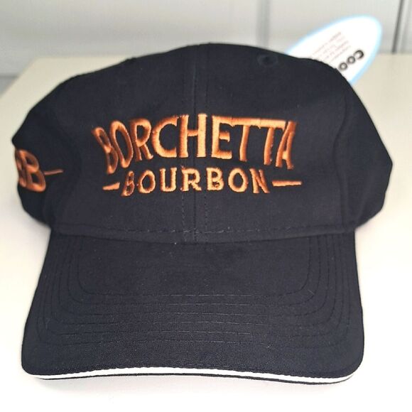 Adams Borchetta Bourbon Black and Orange Hat Adjustable Design - Picture 1 of 4